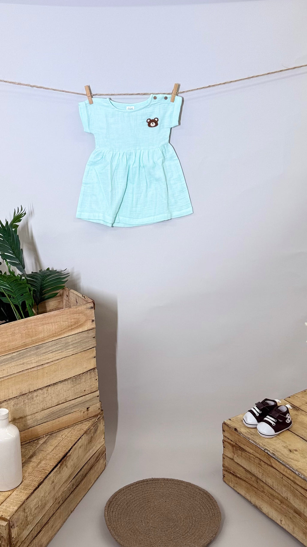 Linen dress for girls