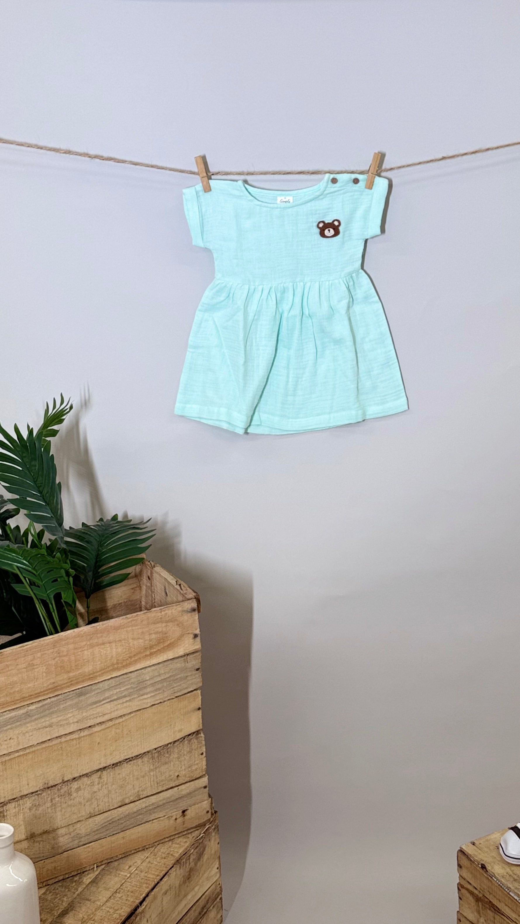Linen dress for girls