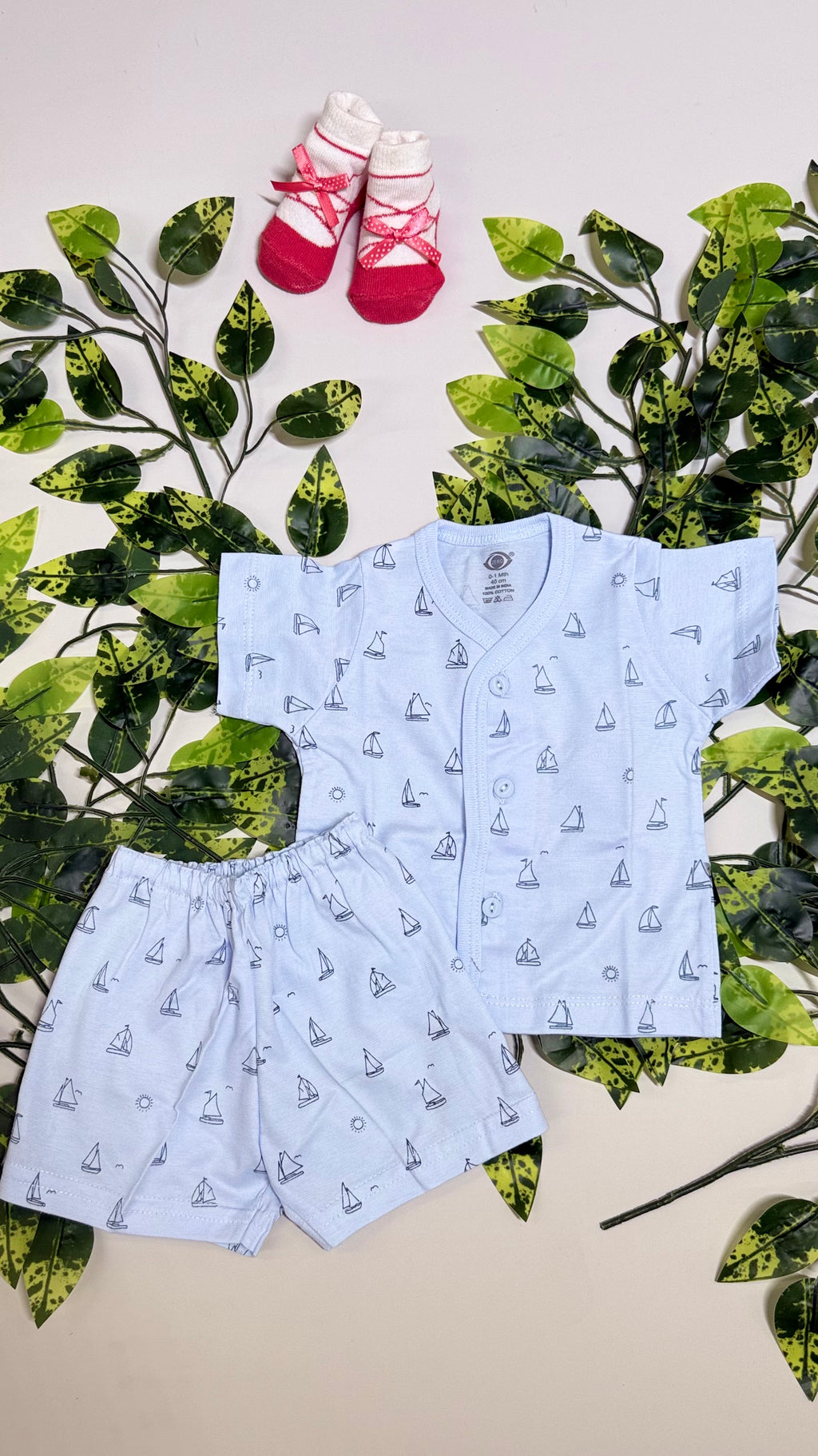 Printed New Born Set