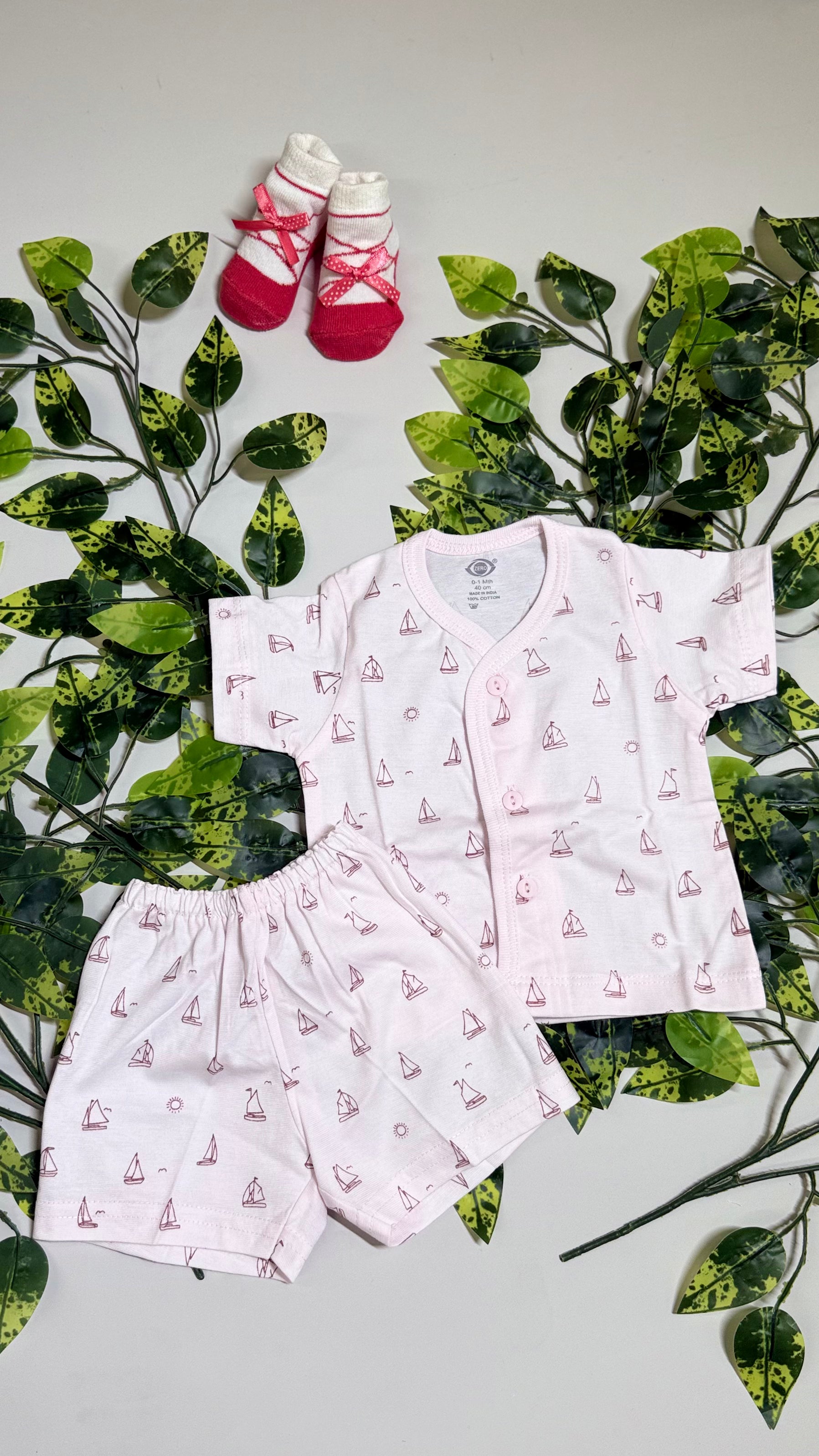 Printed New Born Set
