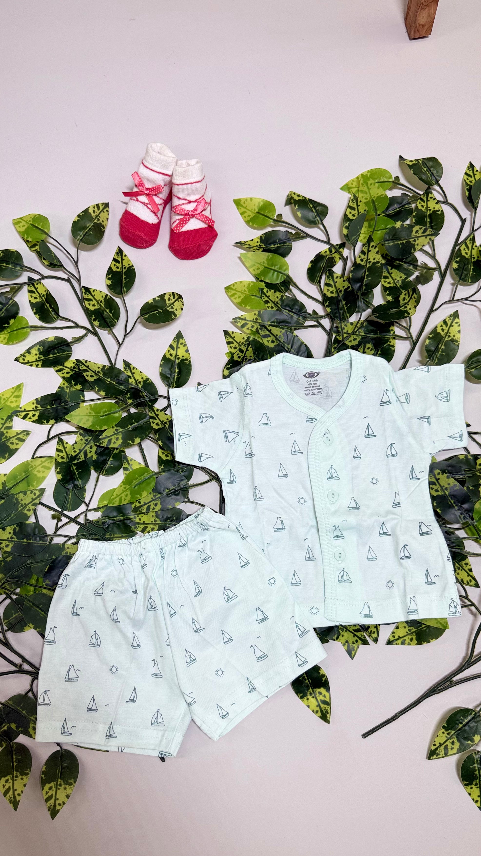 Printed New Born Set