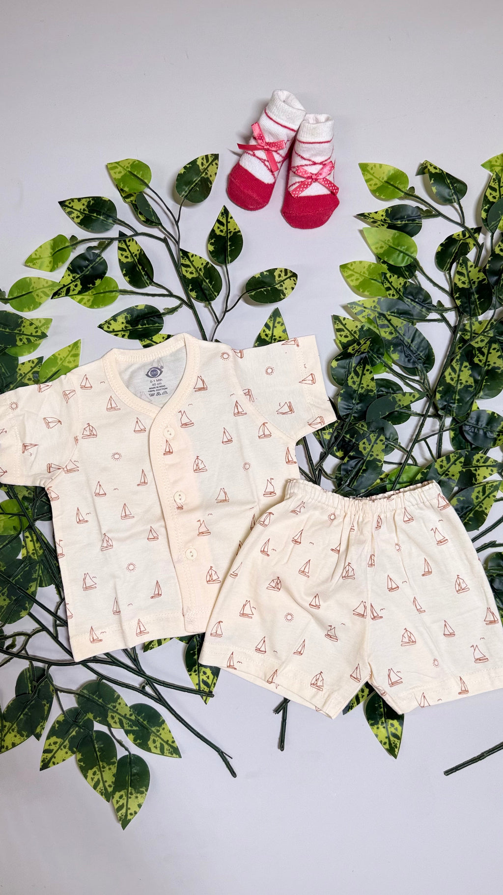 Printed New Born Set