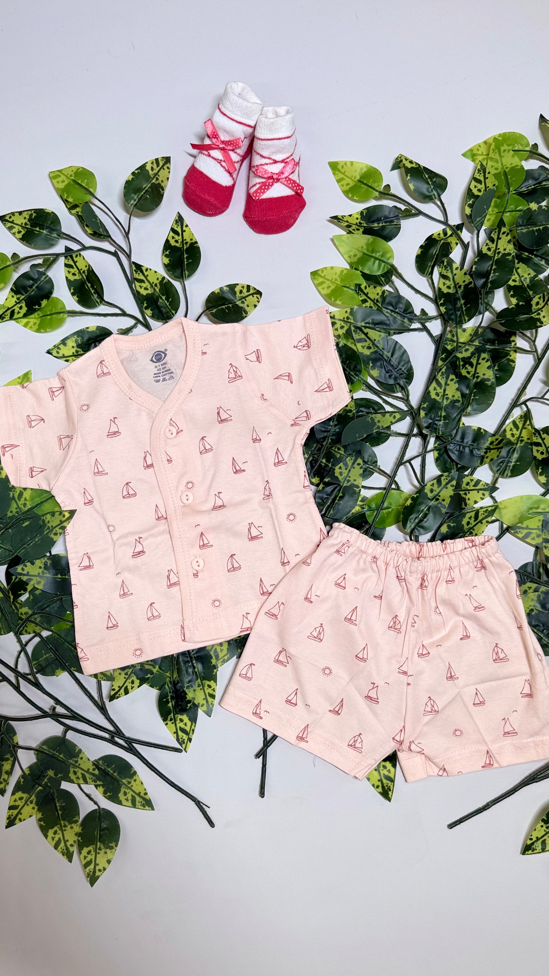 Printed New Born Set