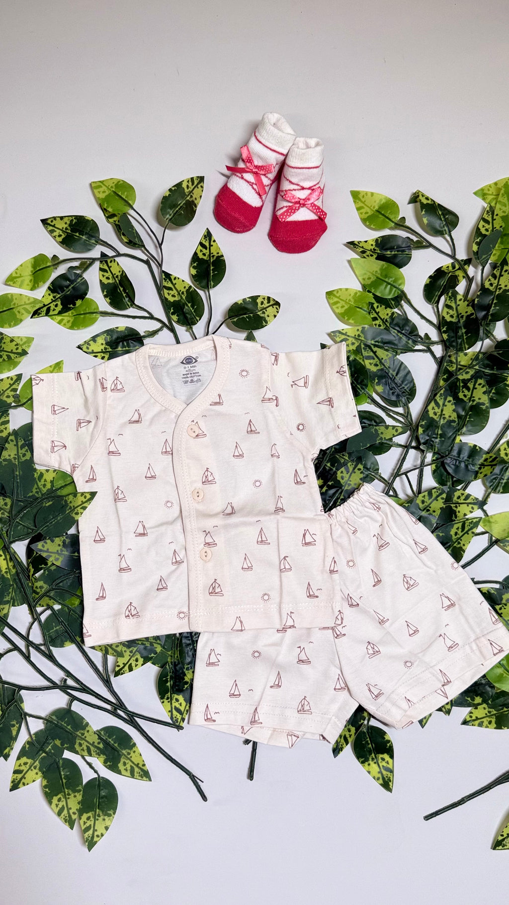 Printed New Born Set